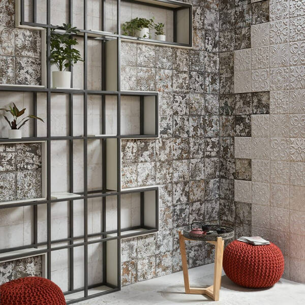 Плитка Aparici Aged White Ornato 20x20 см декор, фото 6