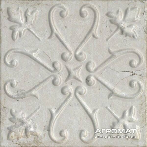Плитка Aparici Aged White Ornato 20x20 см декор, фото 3