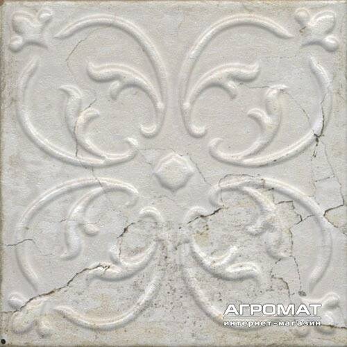 Плитка Aparici Aged White Ornato 20x20 см декор, фото 4