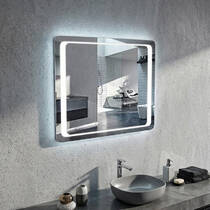 Дзеркало Аква Родос Омега 14889 з LED підсвіткою 700х800 мм, фото №1