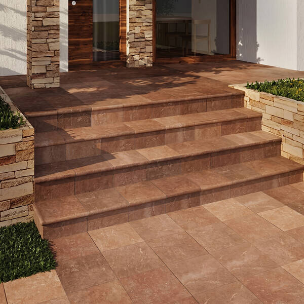 Сходинка Exagres Stone Peldano Fior. Ml. Brown 33x33 см