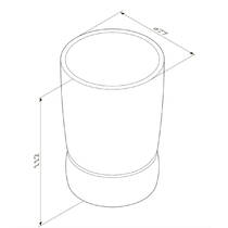 Стакан AM.PM Sensation A3031300 отдельностоящий, хром, фото №3