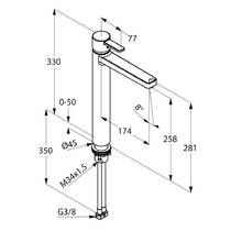 Смеситель для раковины Kludi Zenta 382570575 хром, фото №2