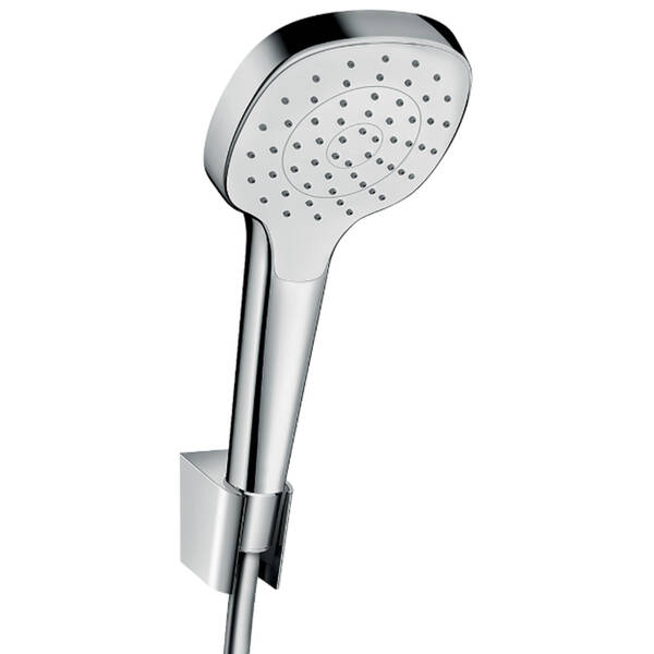 Душевой набор Hansgrohe Croma Select E 1jet 26424400 хром/белый, фото 1