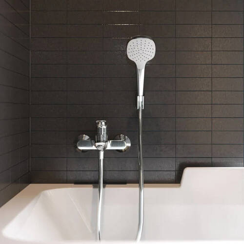Душевой набор Hansgrohe Croma Select E 1jet 26424400 хром/белый, фото 3