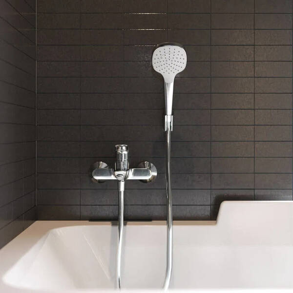 Душевой набор Hansgrohe Croma Select E 1jet 26424400 хром/белый, фото 3