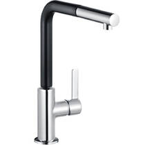 Смеситель для кухни Kludi L-ine S 408518775 хром/черный матовый, фото №1