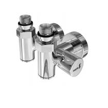 Кран кутовий під ТЕН Mario хром, фото №1