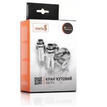 Кран кутовий під ТЕН Mario хром, фото №5