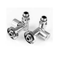 Кран кутовий під ТЕН Mario хром, фото №2