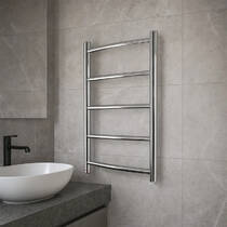 Полотенцесушитель электрический Mario Классик НР-И 650х430/75 650х420 мм, 65 Вт, полированная нержавеющая сталь, фото №1