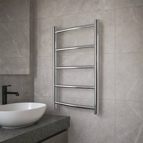 Рушникосушарка електрична Mario Класік НР-І 650х430/75 650х420 мм, 65 Вт, полірована нержавіюча сталь, фото 1