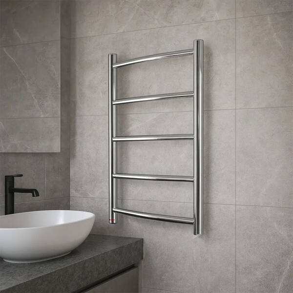 Рушникосушарка електрична Mario Класік НР-І 650х430/75 650х420 мм, 65 Вт, полірована нержавіюча сталь, фото 1