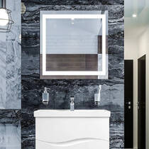 Дзеркало Аква Родос Альфа 16579 з LED підсвіткою 800х800 мм