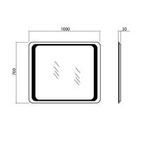 Зеркало Аква Родос Омега 14872 с LED подсветкой 700х1000 мм, фото №3