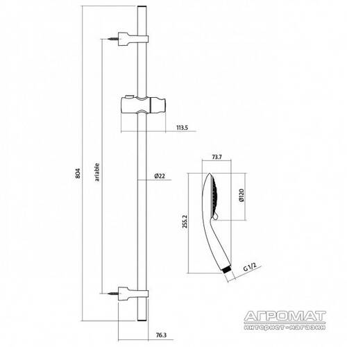 Душовий набір Cersanit SENTI S951-020, фото 2