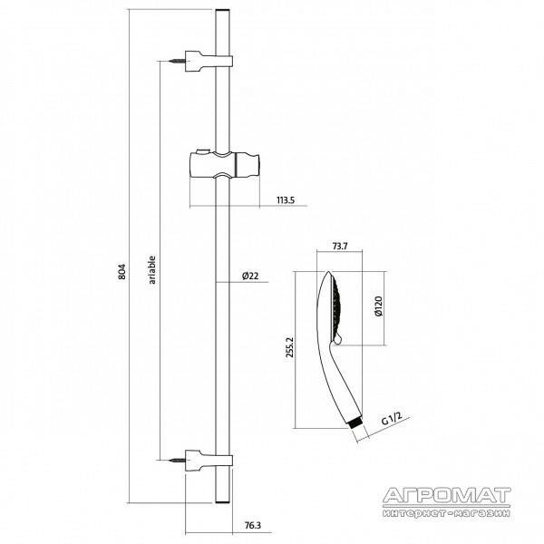 Душовий набір Cersanit SENTI S951-020, фото 2