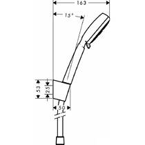 Душовий набір Hansgrohe Crometta 100 Vario 26667400 хром/білий, фото №2
