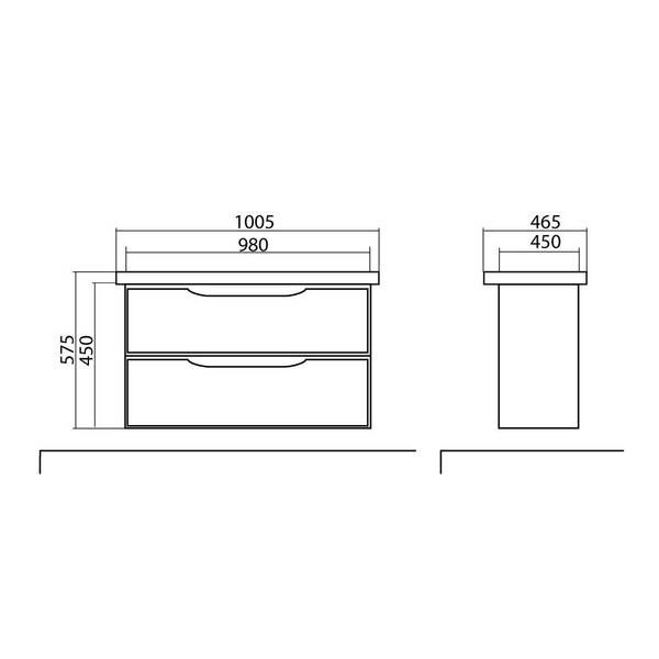 Тумба з раковиною Аква Родос Венеція 