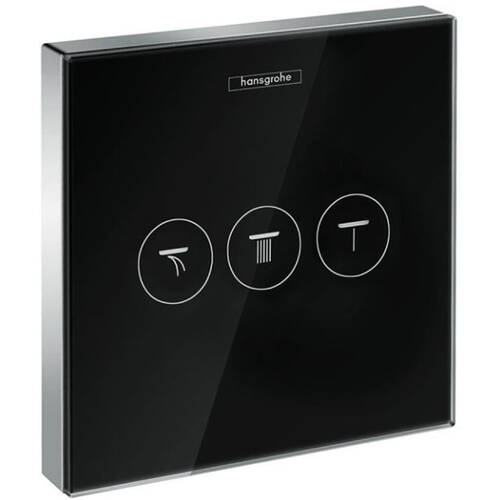 Переключатель потоков скрытого монтажа для душа Hansgrohe ShowerSelect 15736600 черный/хром, фото 1