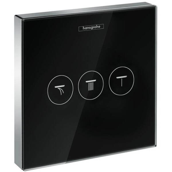 Переключатель потоков скрытого монтажа для душа Hansgrohe ShowerSelect 15736600 черный/хром, фото 1