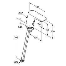 Смеситель для раковины Kludi Balance 5210091 электронный, белый матовый, фото №2
