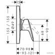 Змішувач прихованого монтажу для душу Hansgrohe Logis 71607000, фото 2