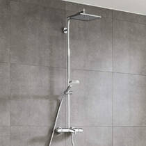 Душова система Hansgrohe Crometta Showerpipe 27298000 з термостатом, фото №1