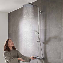 Душова система Hansgrohe Crometta 27267000 S 240 1jet Showerpipe з термостатом, фото №1
