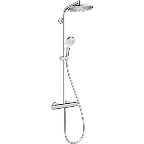 Душевая система Hansgrohe Crometta 27267000 S 240 1jet Showerpipe с термостатом, фото 2