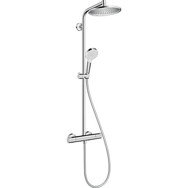 Душевая система Hansgrohe Crometta 27267000 S 240 1jet Showerpipe с термостатом, фото 2
