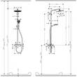 Душова система Hansgrohe Crometta 1jet Showerpipe 27269000, фото 4