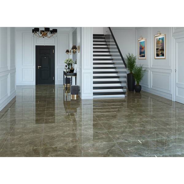 Керамограніт Megagres Grey Stone Qi6P2906M Brown Stone 60x60 см, фото 2