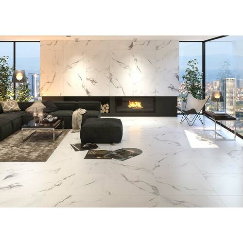 Керамограніт Almera Ceramica Qi9P560M Statuario 90x90 см, фото 2