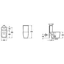 Бачок для унітаза Devit Afina 3012150 без зливного механізма, фото №2