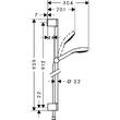 Душевой набор Hansgrohe Croma Select E Vario 26592400 хром/белый, фото 2