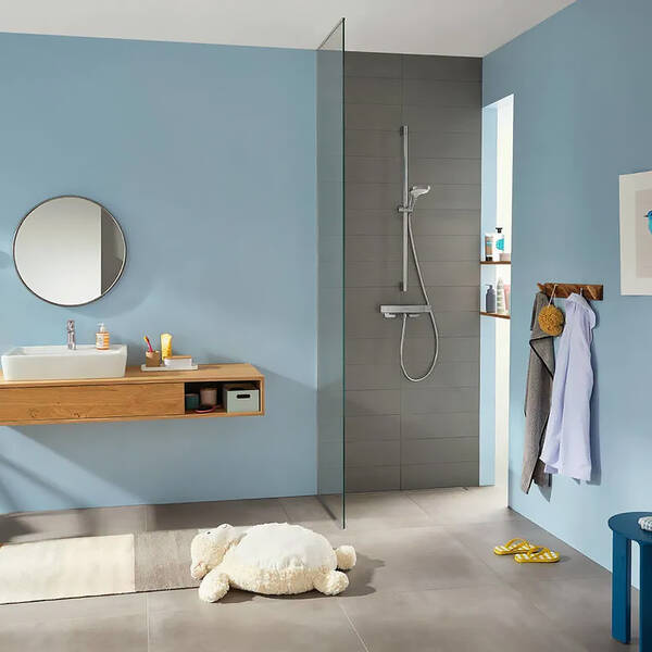 Душевой набор Hansgrohe Croma Select E Vario 26592400 хром/белый, фото 3