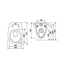 Унітаз підвісний Kolo Idol М1310002U з сидінням soft-close, фото №3