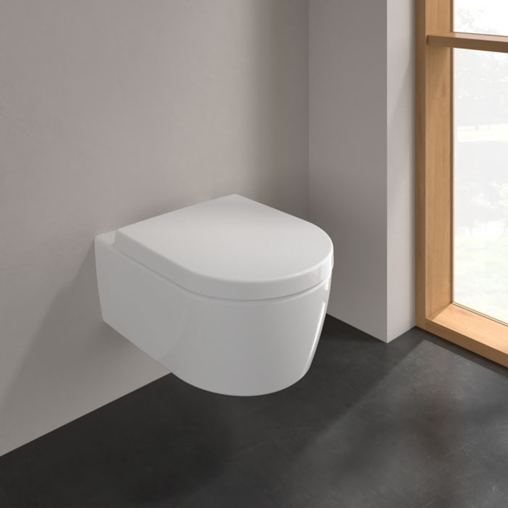 5656HR01 AVENTO Унітаз підвісний DirectFlush з кришкою QuickRelease/SoftClosing, White Alpin (1 сорт)