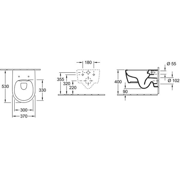 Унітаз підвісний Villeroy&Boch Avento 5656HR01 DirectFlush із сидінням Soft Close, QuickRelease, фото 3