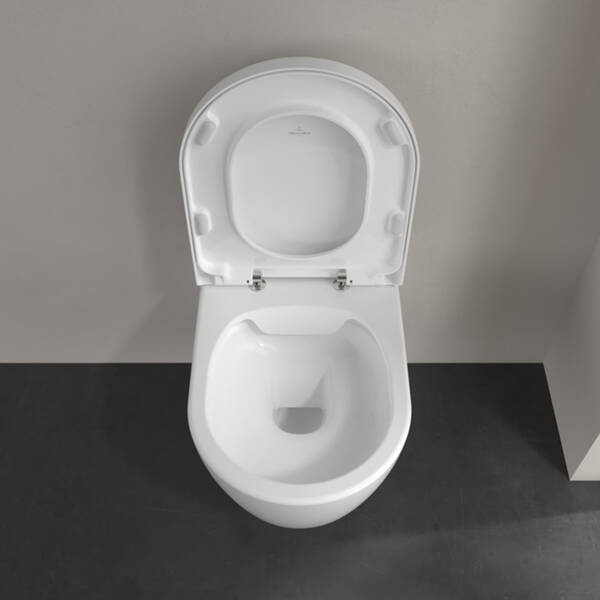 Унітаз підвісний Villeroy&Boch Avento 5656HR01 DirectFlush із сидінням Soft Close, QuickRelease, фото 8