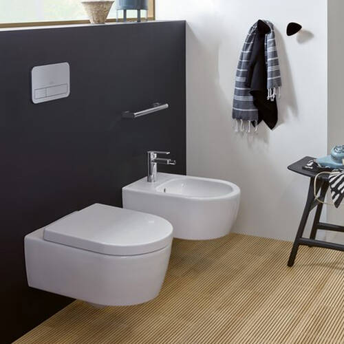 Унітаз підвісний Villeroy&Boch Avento 5656HR01 DirectFlush із сидінням Soft Close, QuickRelease, фото 10