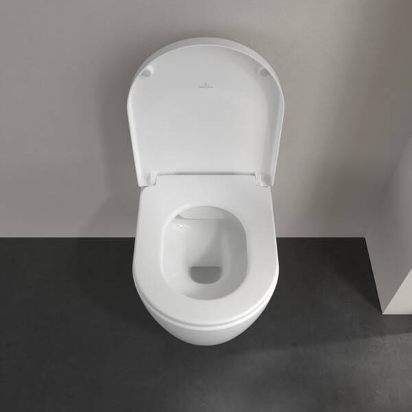 Унітаз підвісний Villeroy&Boch Avento 5656HR01 DirectFlush із сидінням Soft Close, QuickRelease, фото 7