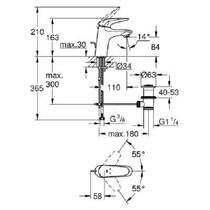 Змішувач для раковини Grohe Eurostyle New 23707ls3, фото №2