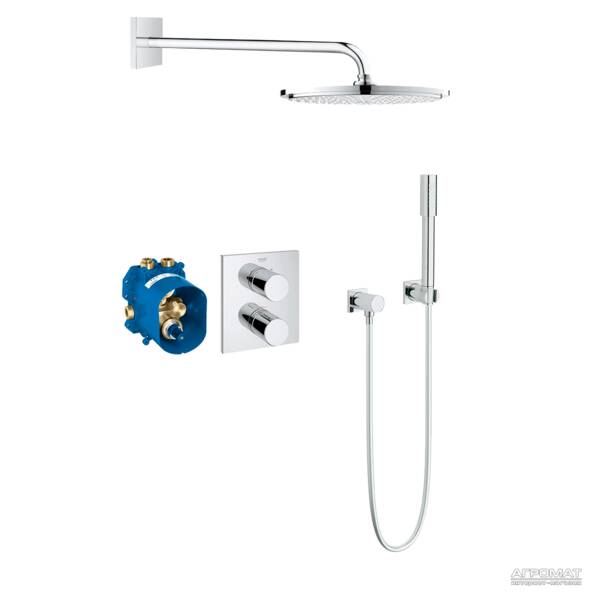 Душова система прихованого монтажу Grohe Grohtherm 3000 Cosmopolitan 34627000 з термостатом, фото 1