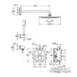 Душова система прихованого монтажу Grohe Grohtherm 3000 Cosmopolitan 34627000 з термостатом, фото 2