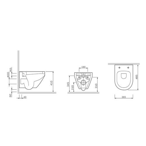 Унитаз подвесной Am.Pm Spirit C701700WH FlashClean безободковый, фото 3