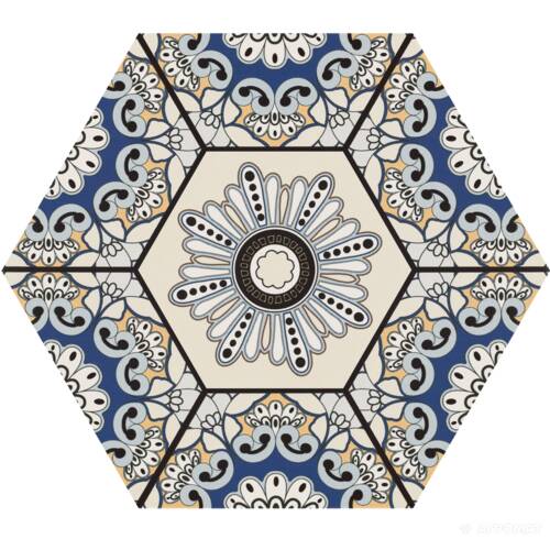 Керамограніт Realonda Sevres Azul 28,5x33 см, фото 3