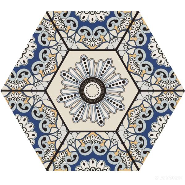 Керамограніт Realonda Sevres Azul 28,5x33 см, фото 3