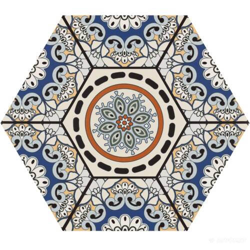 Керамограніт Realonda Sevres Azul 28,5x33 см, фото 4